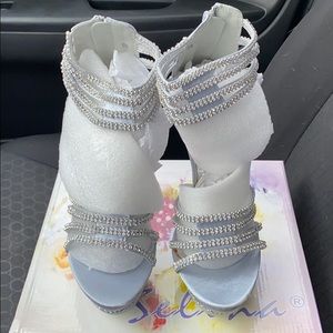 Selena Sliver Heels